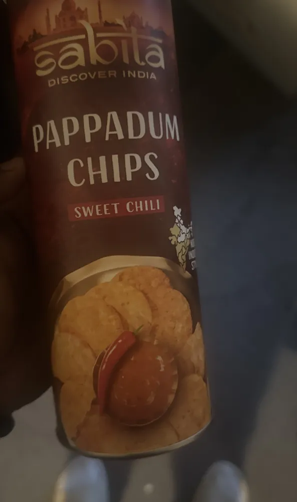 Pappadum Chips Sweet Chili