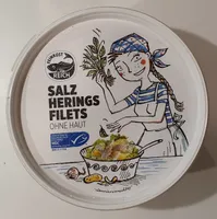 Salzheringsfilets ohne Haut