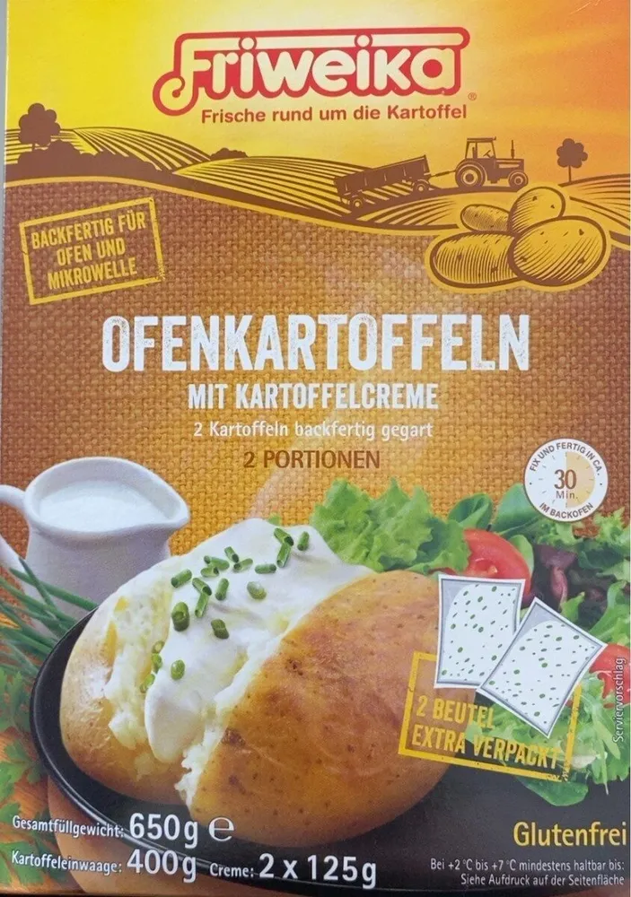 Ofenkartoffeln mit Kartoffelcreme