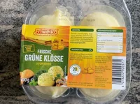 Frische grüne Klösse