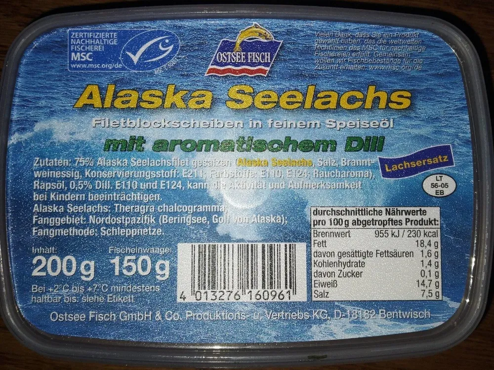 Alaska Seelachs mit aromatischem Dill