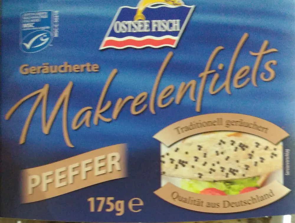 Geräucherte Makrelenfilets