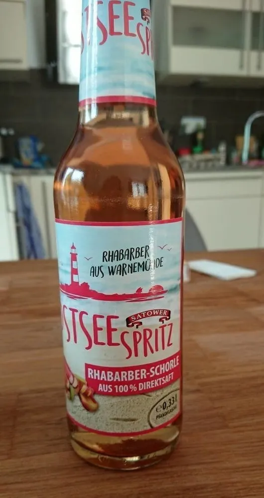 Rhabarber Schorle Ostsee-Spritz