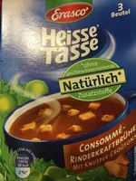 Heisse Tasse Rinderkraftbrühe