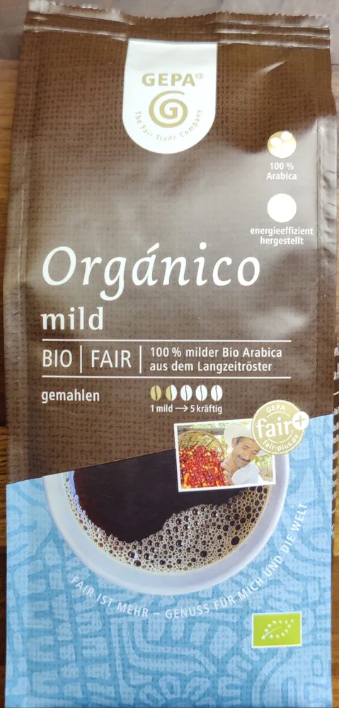 Bio Orgánico mild gemahlen