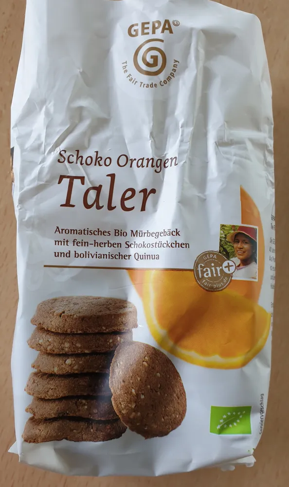 Schoko Orangen Taler