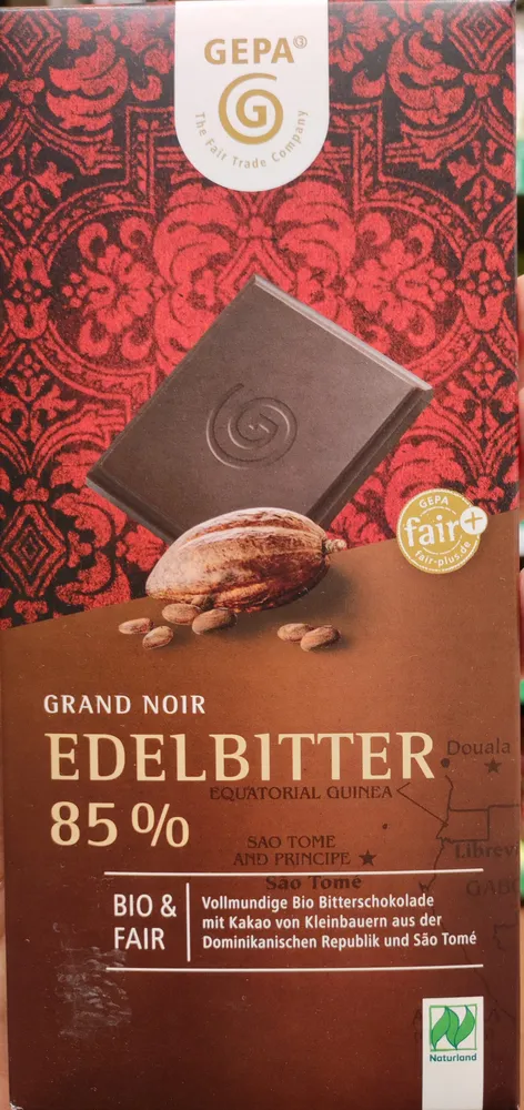 Bio Grand Noir Edelbitter 85%