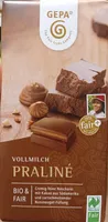 Vollmilch Praliné Schokolade