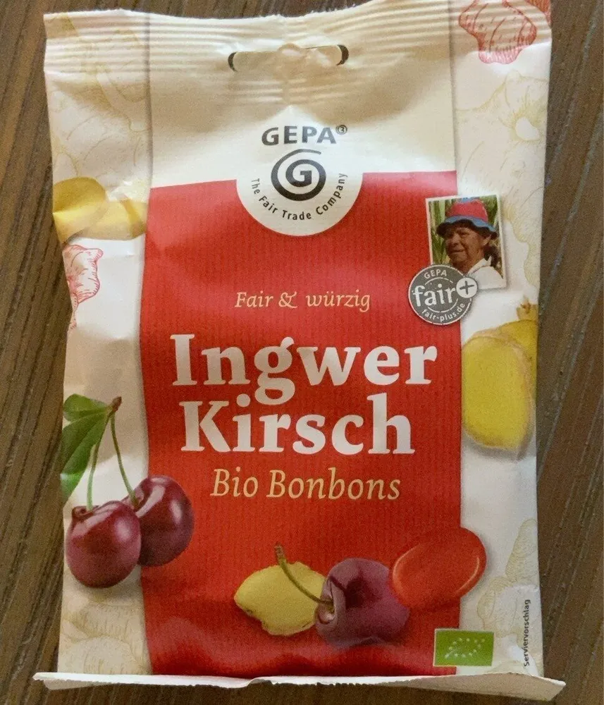Ingwer Kirsch Bio Bonbons