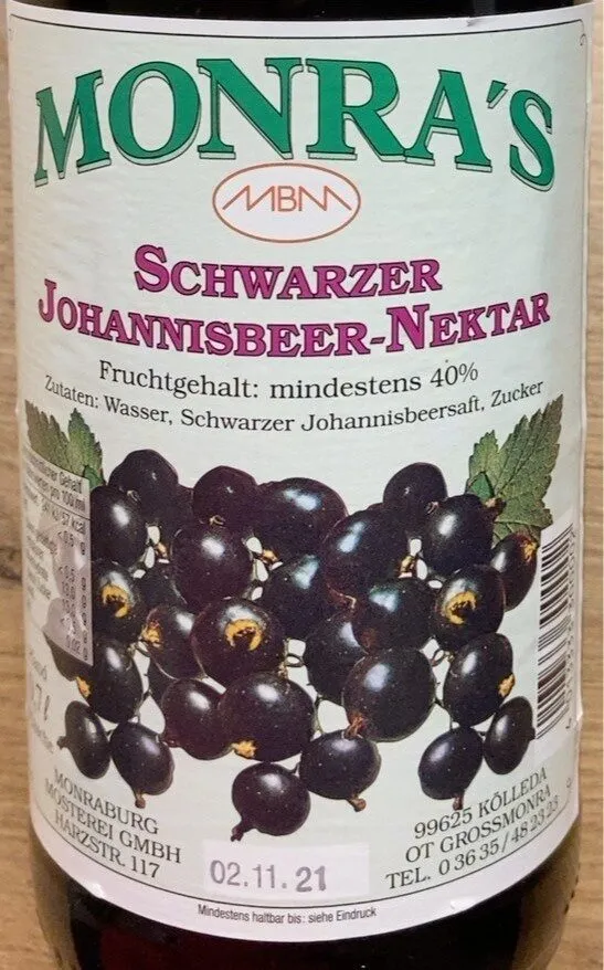 Monra‘s Schwarzer Johannisbeer -Nektar