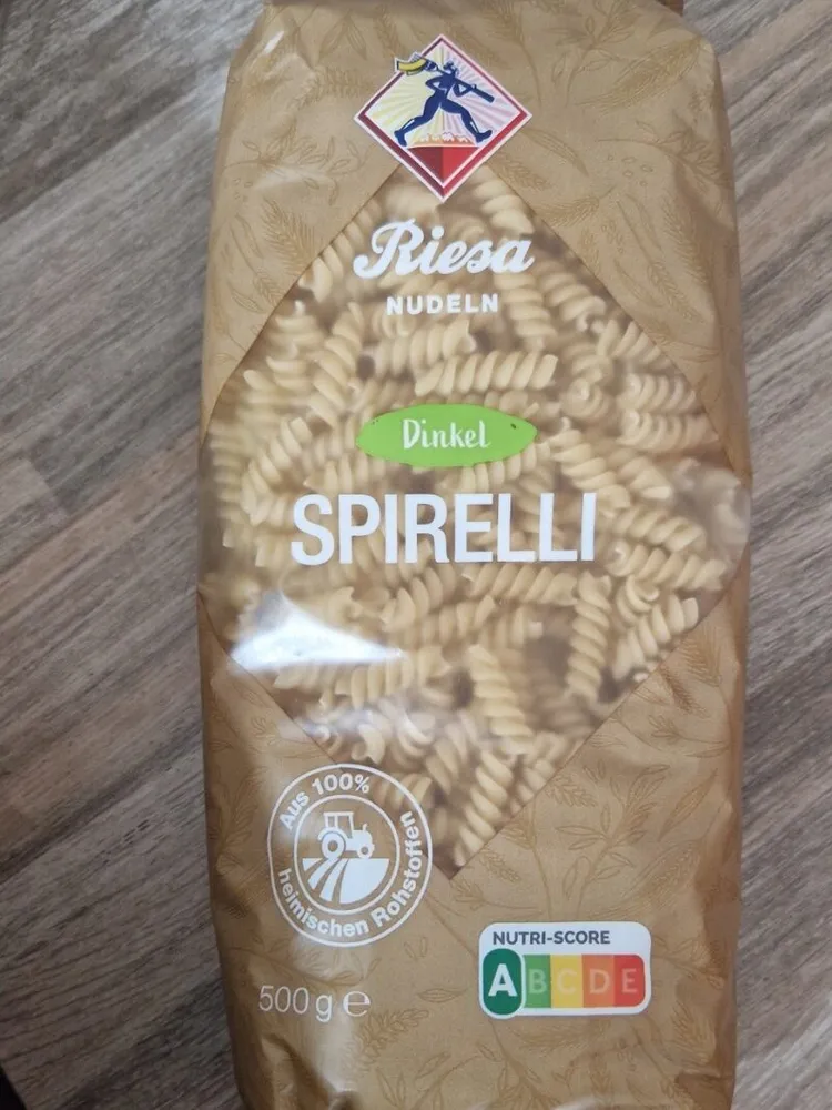 Dinkelnudeln Spiralen