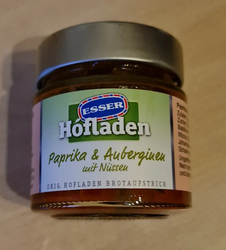Paprika & Auberginen  Brotaufstrich mit Nüssen