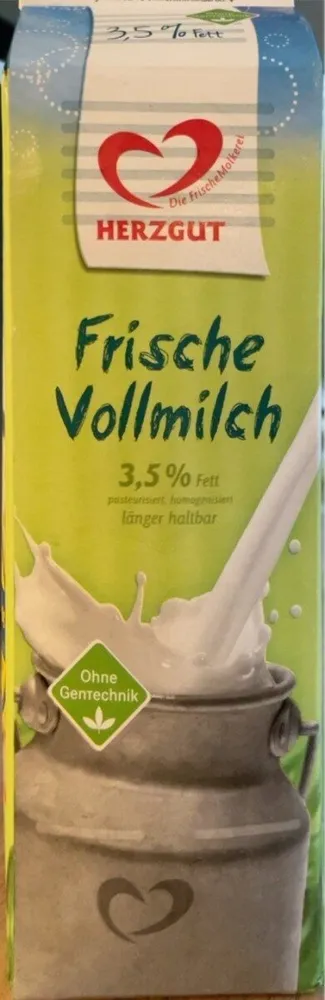 Frische Vollmilch 3,5% Fett