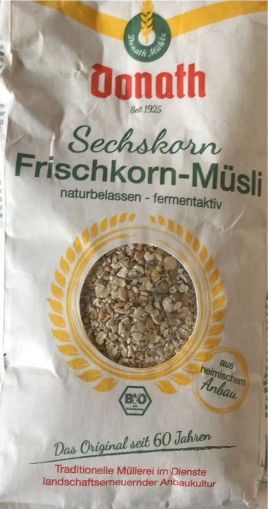 Sechskorn Frischkorn-Müsli