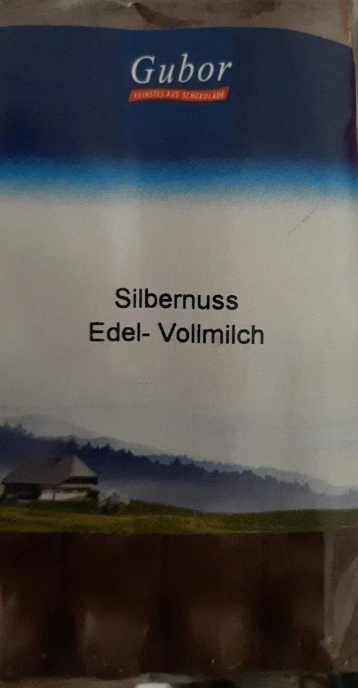Silbernuss Tafel Edelvollmilch