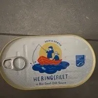 Heringsfilets in Bio-Senf-Dill-Sauce