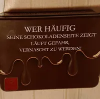 Präsentdose Schokoladenseite