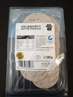Gelbwurst mit Petersilie