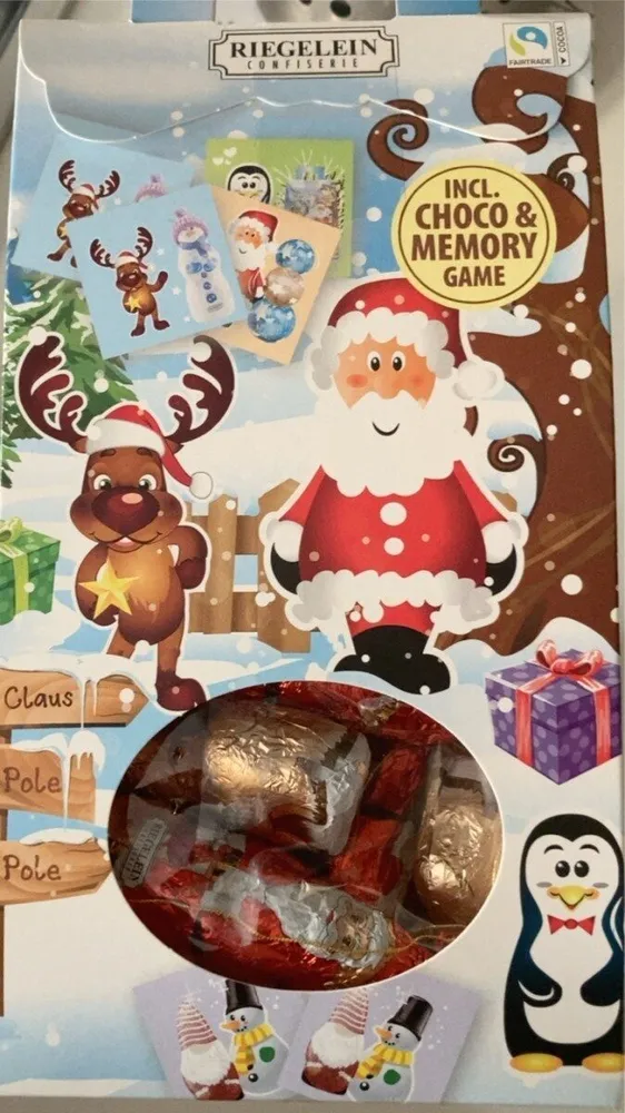 Incl choco & memory game