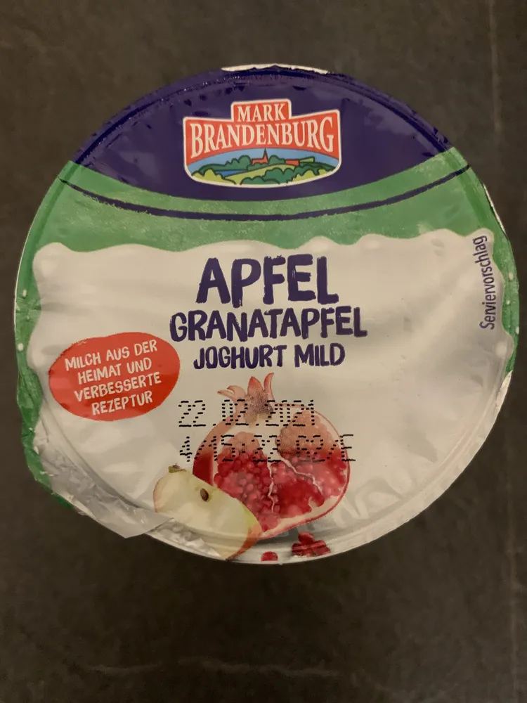 Apfel Granatapfel Joghurt mild