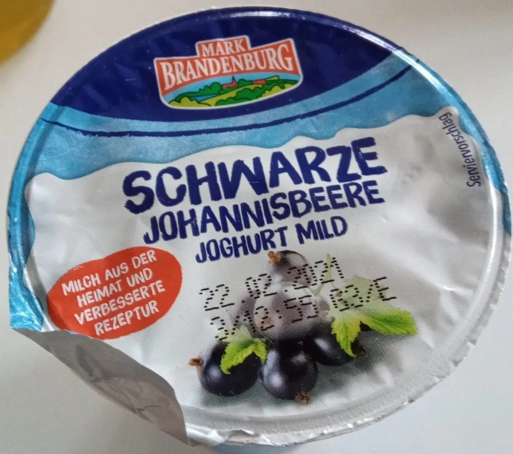 Schwarze Johannesbeere Joghurt mild