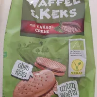 Waffel & Keks mit Kakaocreme