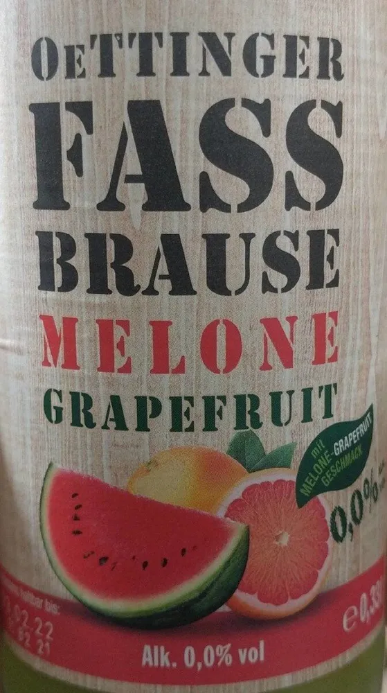 Oettinger Fassbrause Melone Grapefruit