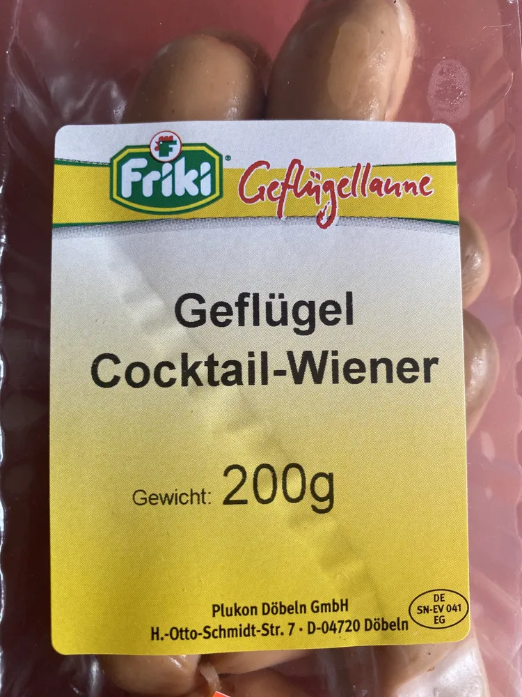 Geflügel Cocktail-Wiener