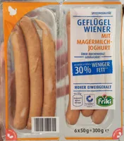 Geflügel Wiener mit Magermilchjoghurt