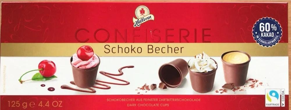 Confiserie Schoko Becher
