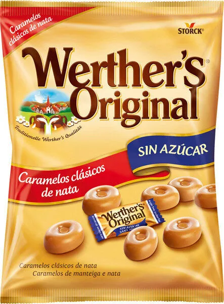 Caramelos clásicos de mantequilla y nata sin azúcar
