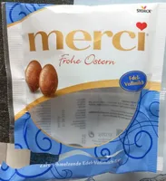 merci Frohe Ostern Edel-Vollmilch