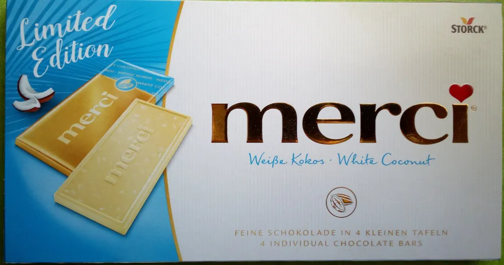 Merci Tafelschokolade Weiße Kokos
