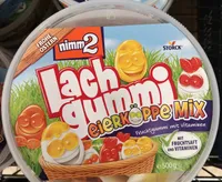 Fruchtgummi-Mischung mit Vitaminen, teilweise mit Magermilch.