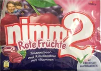 Rote Früchte Johannisbeer- und Kirschbonbons mit Vitaminen