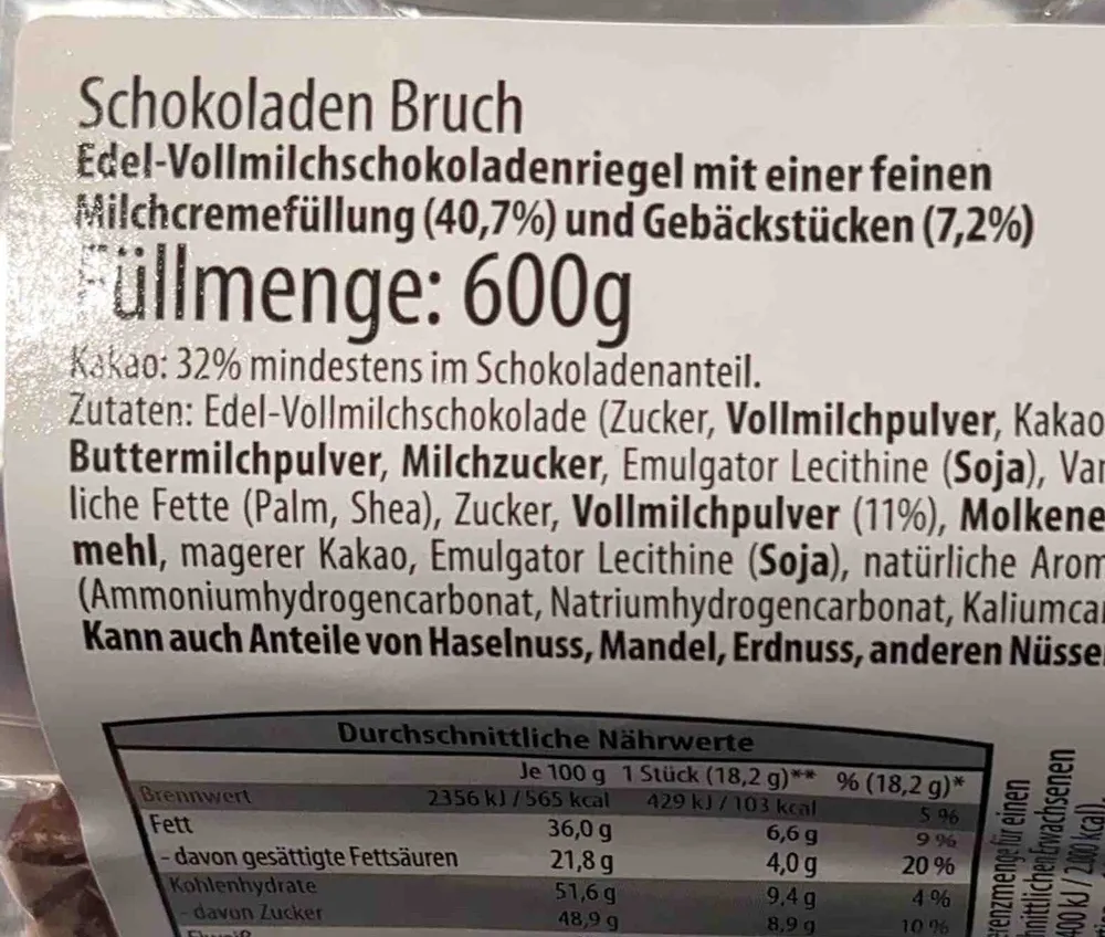 Schokoladen Bruch Cookie