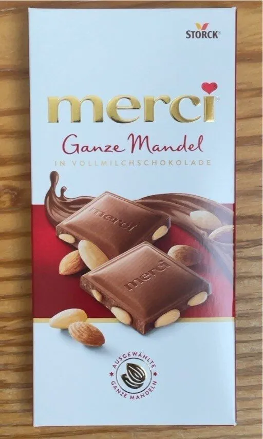 Ganze Mandel in Vollmilchschokolade