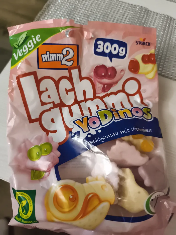 Lach gummi YoDinos Fruchtgummi mit Vitaminen