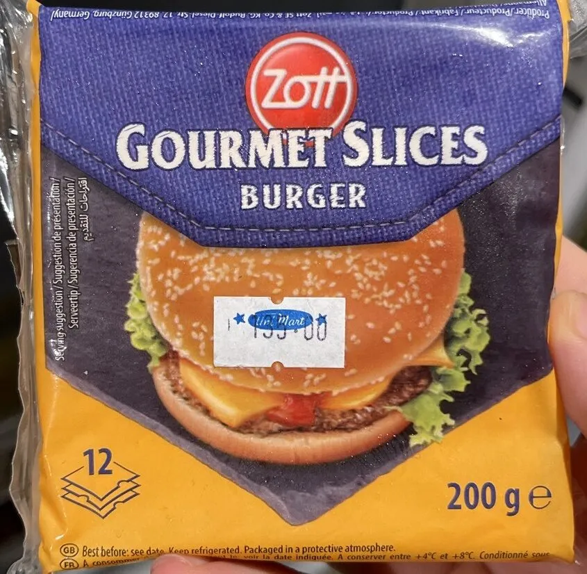 PM ZOTT BURGER 12 SLICES 200G