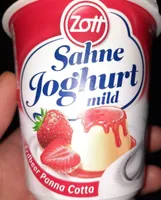 Sahne Joghurt Mild Erdbeer Panna Cotta - Zott - 150 G