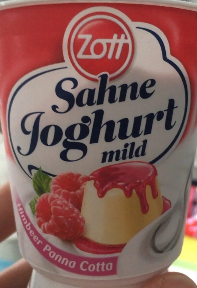 Sahne Joghurt mild (Himbeer Panna Cotta)