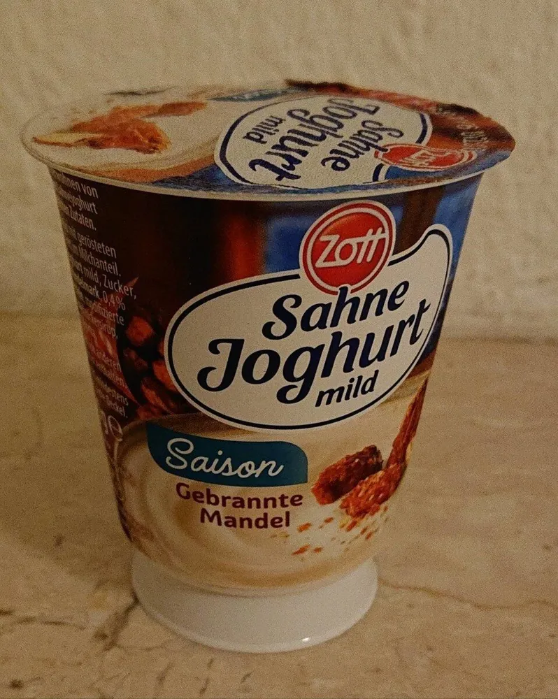 Sahne Joghurt mild Gebrannte Mandel