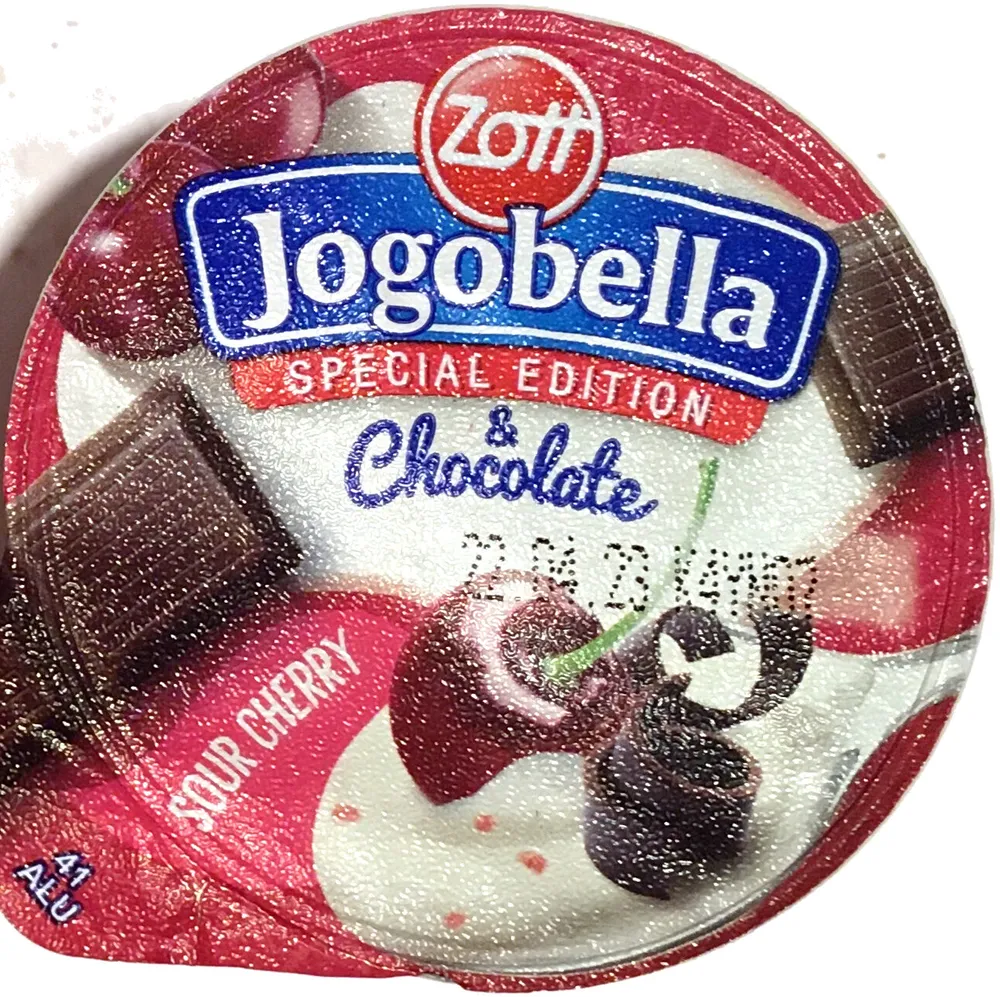 Jogobella special edition sour cherry chocolate, banan