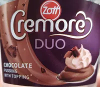 Cremore duo chocolate pudding with topping