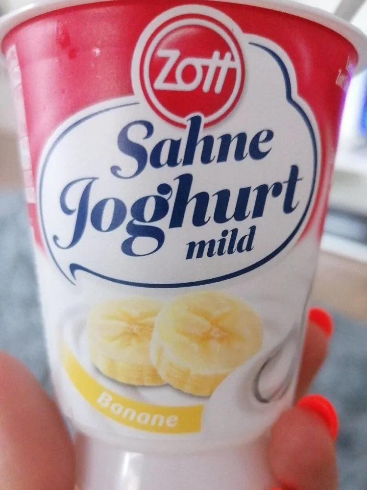 Sahne Joghurt Banane