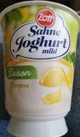 Sahne-Joghurt mild - Zitrone