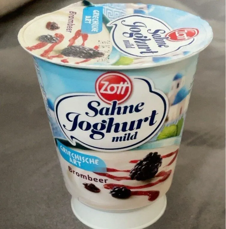 Sahne Joghurt mild Griechische Art Brombeer