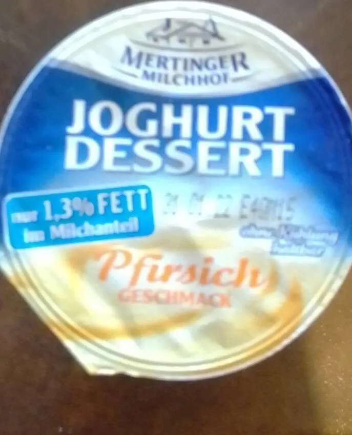 Joghurt-Dessert Pfirsich-Geschmack