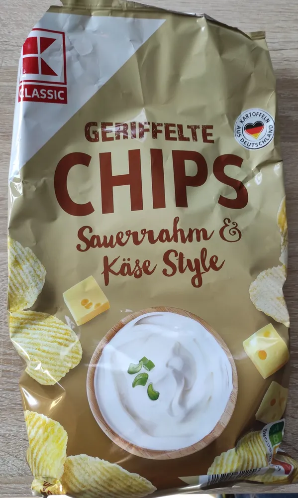 Geriffelte Chips Sauerrahm & Käse Style