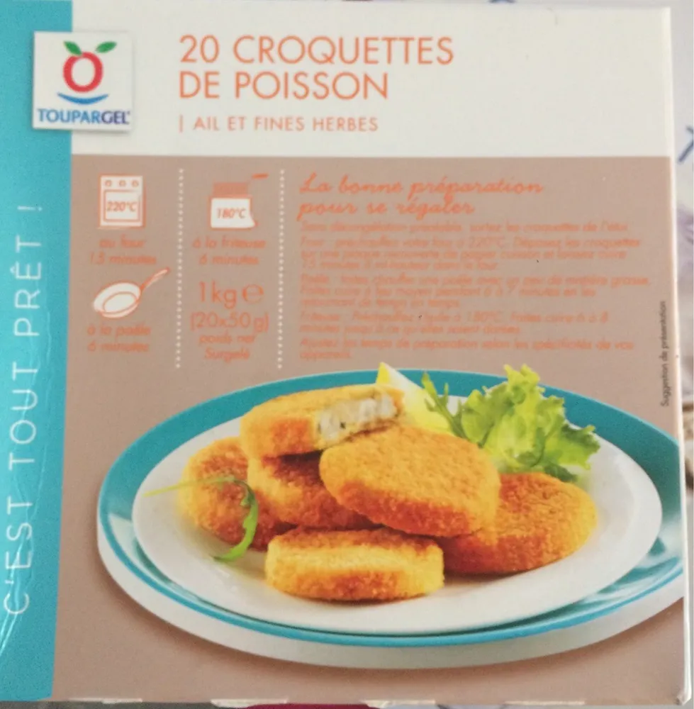 20 croquettes de poisson